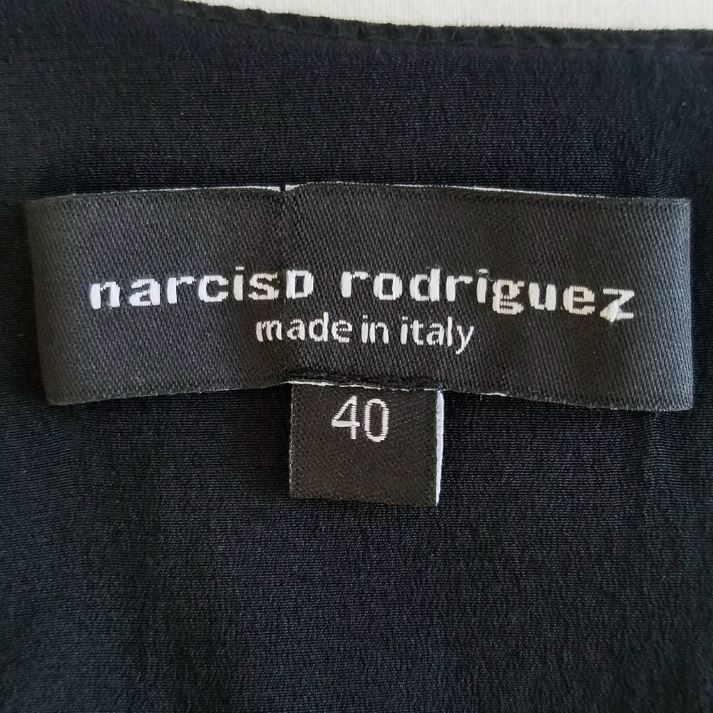 Narciso Rodriguez Womens Stretch Black Dress Designer Sheath Bodycon Dress 40 - Picture 2 of 9